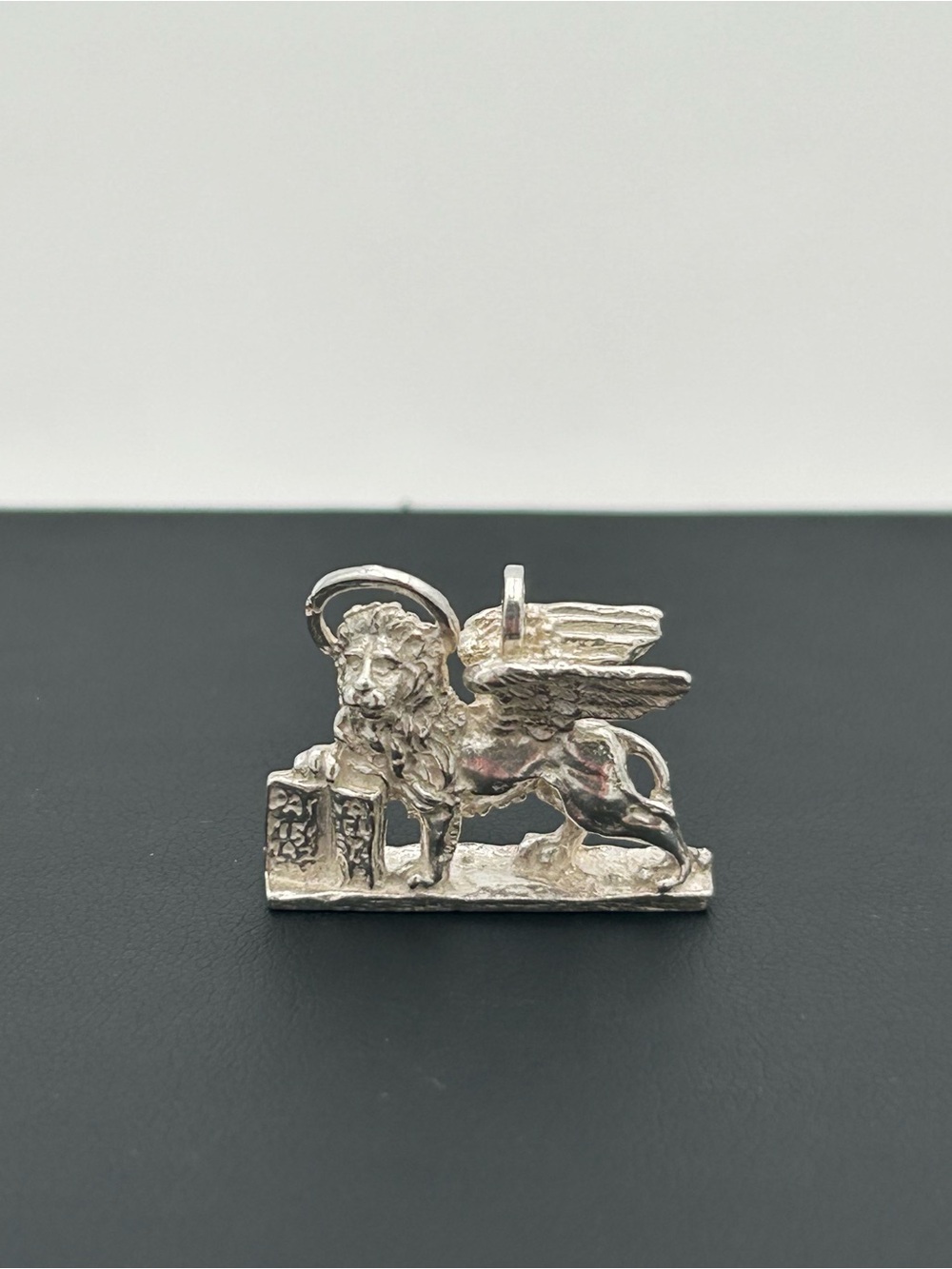 Sterling Silver Winged Lion of St. Mark Pendant